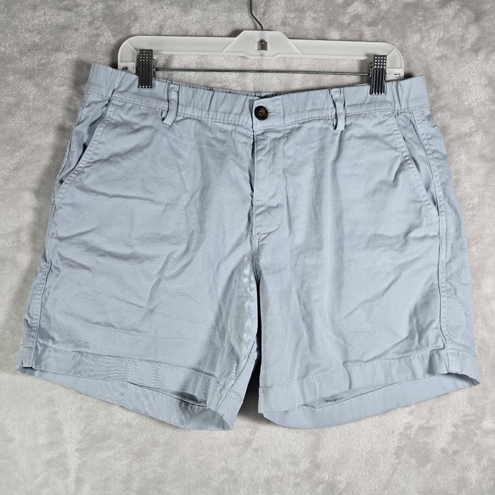 Bearbottom Stretch Shorts Mens Size L Large 5” Blue Chino Elastic Waist Casual